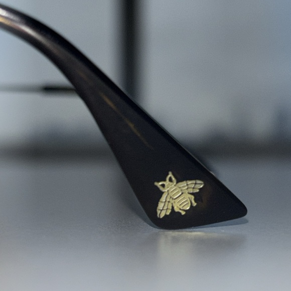 Gucci Aviator Sunglasses in Gold metal- Green/Red - Picture 6 of 7